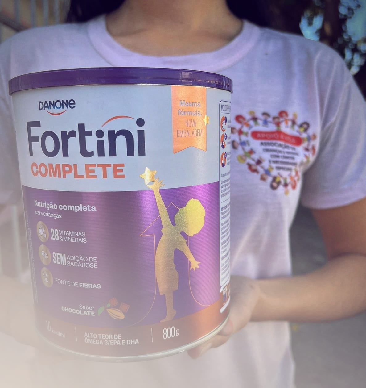 Produto doado pela instituição às famílias atendidas